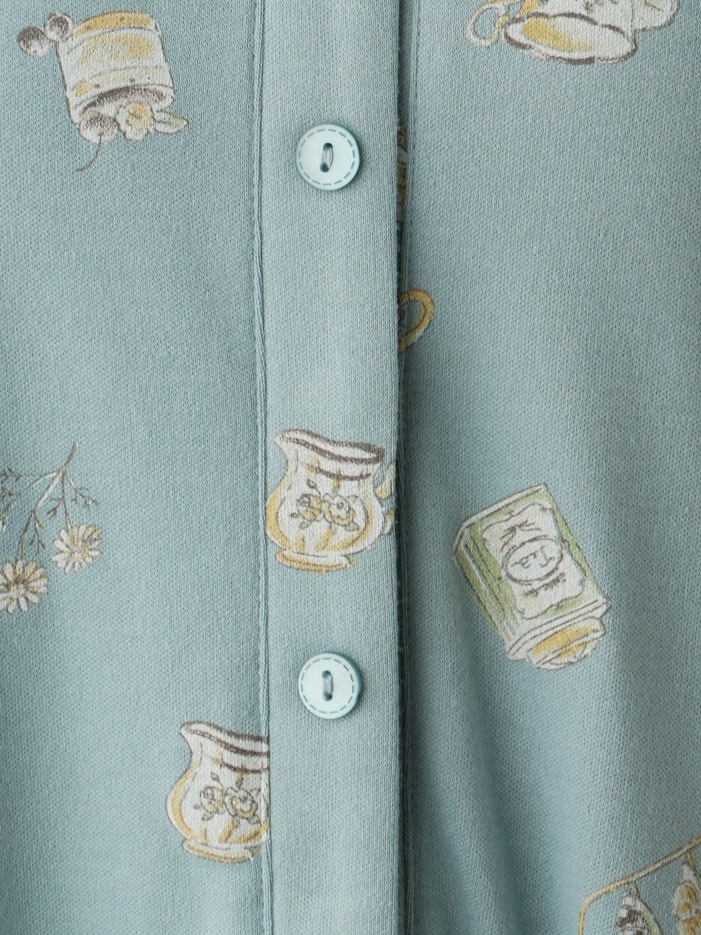 マタニティ パジャマ・ルームウェア|スムース素材ティータイムモチーフネグリジェ　マタニティ・産後授乳服【出産後も長く使える】Rosemadame（ローズマダム）