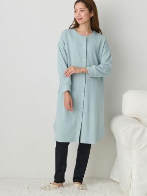 マタニティ パジャマ・ルームウェア|ワッフルフェイス裏起毛×スムースパジャマ　マタニティ・産後授乳服【出産後も長く使える】Rosemadame（ローズマダム）|ライトグリーン