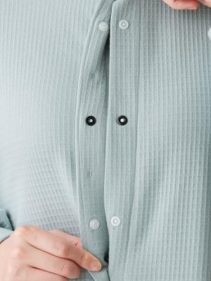 マタニティ パジャマ・ルームウェア|ワッフルフェイス裏起毛×スムースパジャマ　マタニティ・産後授乳服【出産後も長く使える】Rosemadame（ローズマダム）