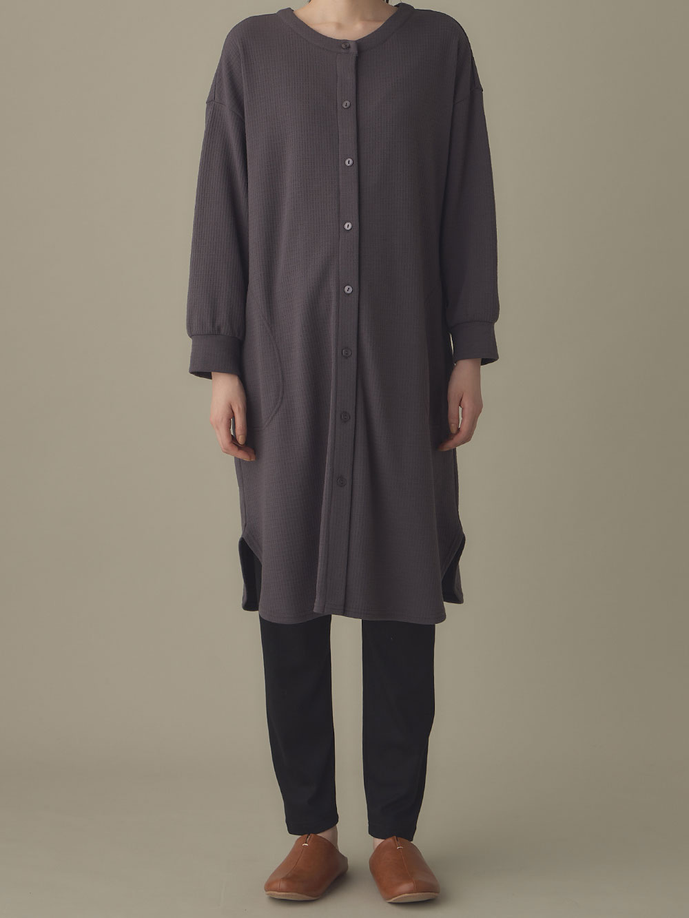 マタニティ パジャマ・ルームウェア|ワッフルフェイス裏起毛×スムースパジャマ　マタニティ・産後授乳服【出産後も長く使える】Rosemadame（ローズマダム）