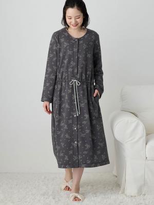 ﾜｯﾌﾙﾌｪｲｽ裏起毛花柄ﾈｸﾞﾘｼﾞｪRosemadame(ﾛｰｽﾞﾏﾀﾞﾑ)