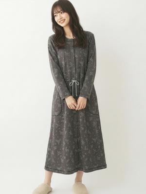 マタニティ パジャマ・ルームウェア|ワッフルフェイス裏起毛花柄ネグリジェ　マタニティ・産後授乳服【出産後も長く使える】Rosemadame（ローズマダム）