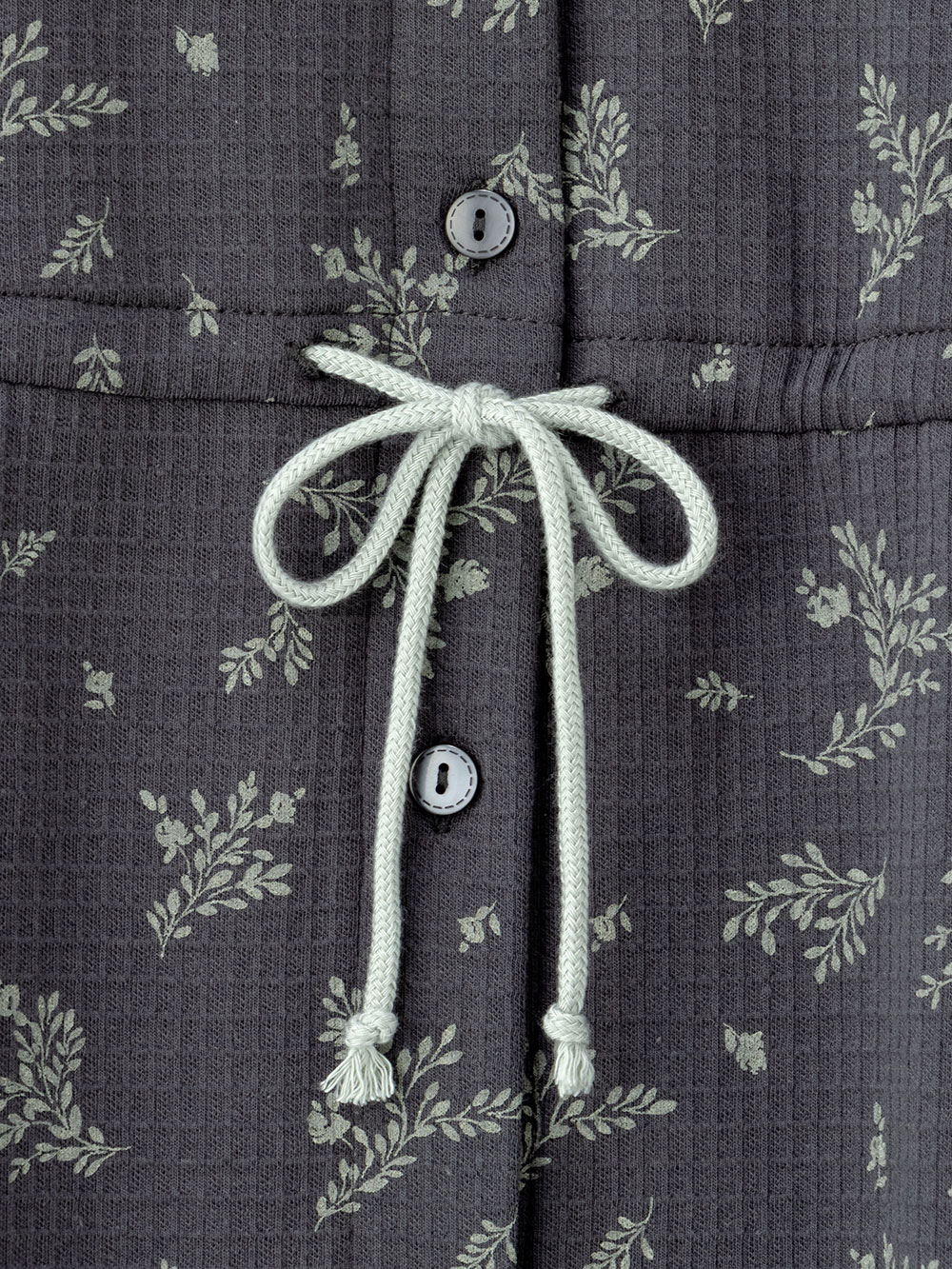 マタニティ パジャマ・ルームウェア|ワッフルフェイス裏起毛花柄ネグリジェ　マタニティ・産後授乳服【出産後も長く使える】Rosemadame（ローズマダム）