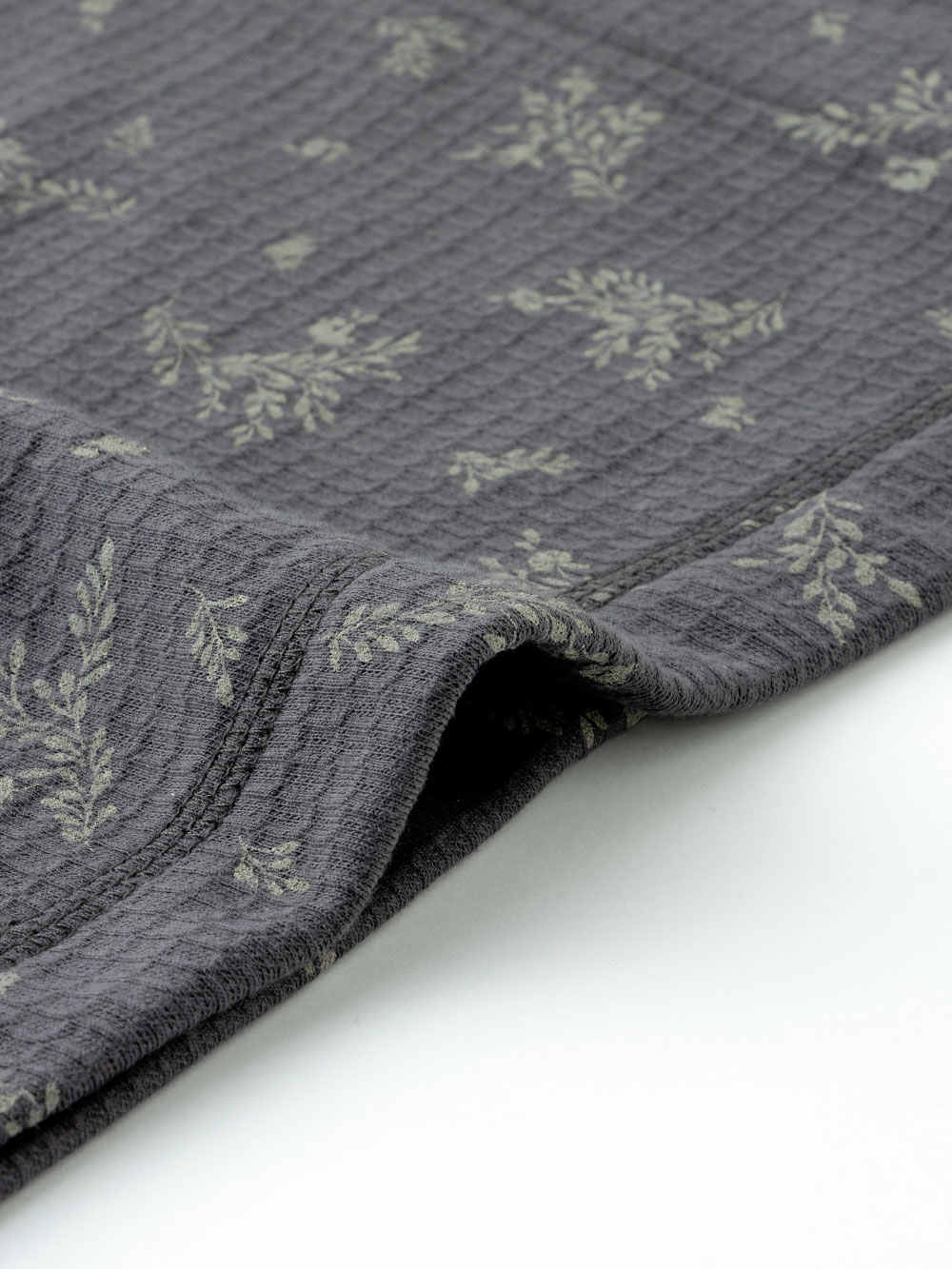 マタニティ パジャマ・ルームウェア|ワッフルフェイス裏起毛花柄ネグリジェ　マタニティ・産後授乳服【出産後も長く使える】Rosemadame（ローズマダム）