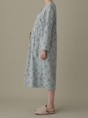 マタニティ パジャマ・ルームウェア|ワッフルフェイス裏起毛花柄ネグリジェ　マタニティ・産後授乳服【出産後も長く使える】Rosemadame（ローズマダム）