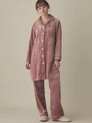 ラムフリースパジャマ　マタニティ・産後授乳服【出産後も長く使える】Rosemadame（ローズマダム）10481