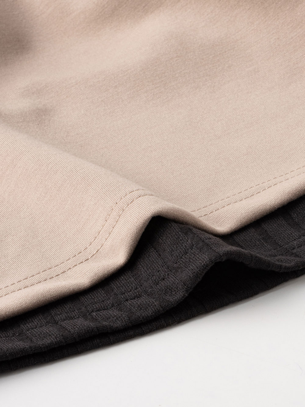 マタニティ ワンピース|プルパーカー×リブスカートドッキングワンピース マタニティ・産後授乳服【出産後も長く使える】Rosemadame(ローズマダム)