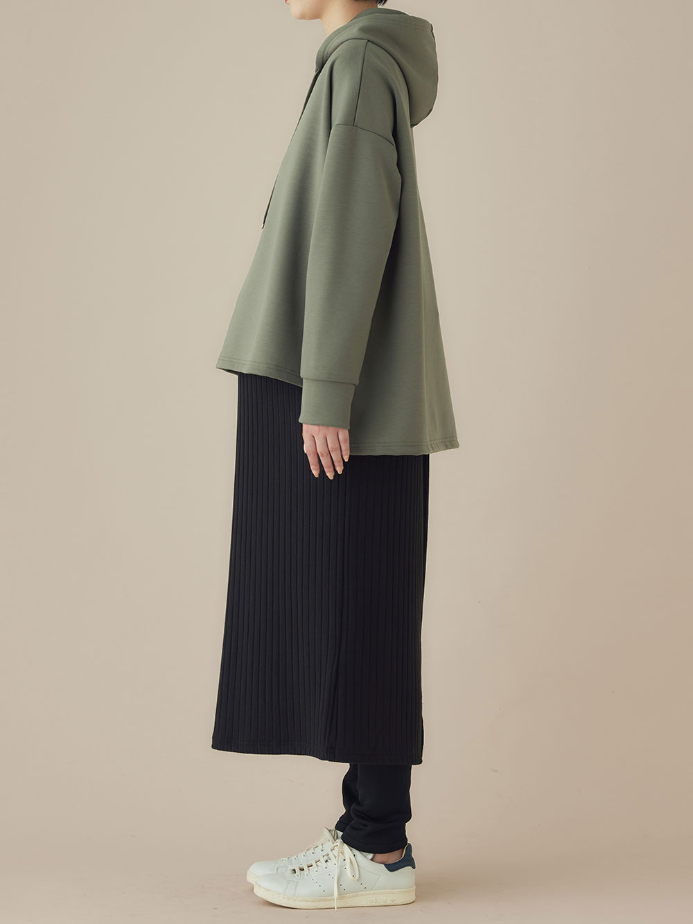 マタニティ ワンピース|プルパーカー×リブスカートドッキングワンピース マタニティ・産後授乳服【出産後も長く使える】Rosemadame(ローズマダム)