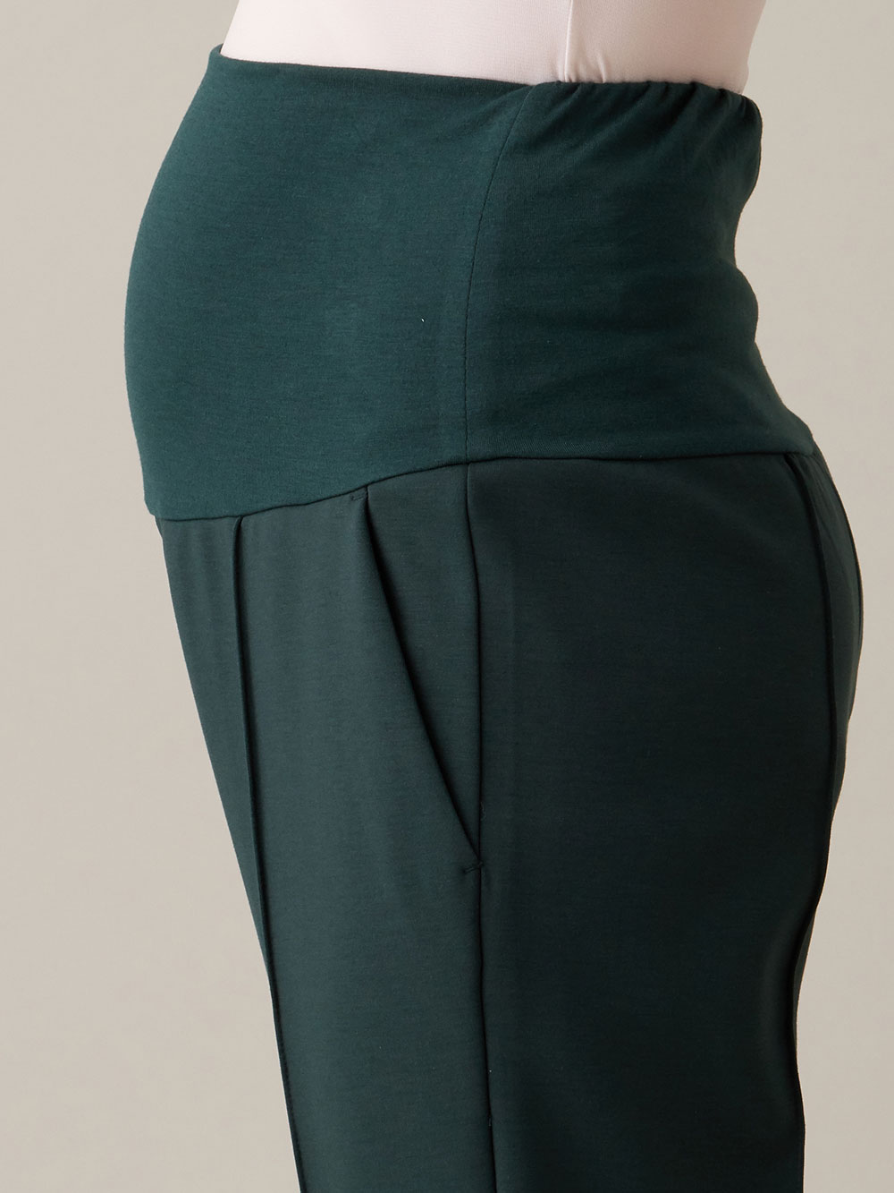 マタニティ パンツ|ダンボールテーパードパンツ マタニティ・産後【出産後も長く使える】Rosemadame(ローズマダム)