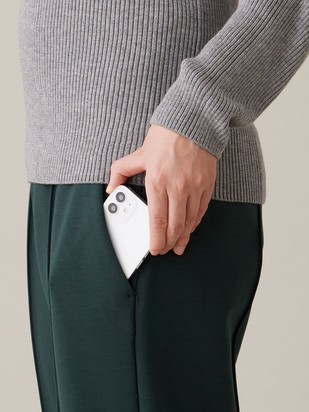 マタニティ パンツ|ダンボールテーパードパンツ マタニティ・産後【出産後も長く使える】Rosemadame(ローズマダム)