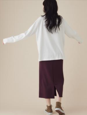 マタニティ スカート|ダンボールナロースカート　マタニティ・産後【出産後も長く使える】Rosemadame（ローズマダム）|ボルドー