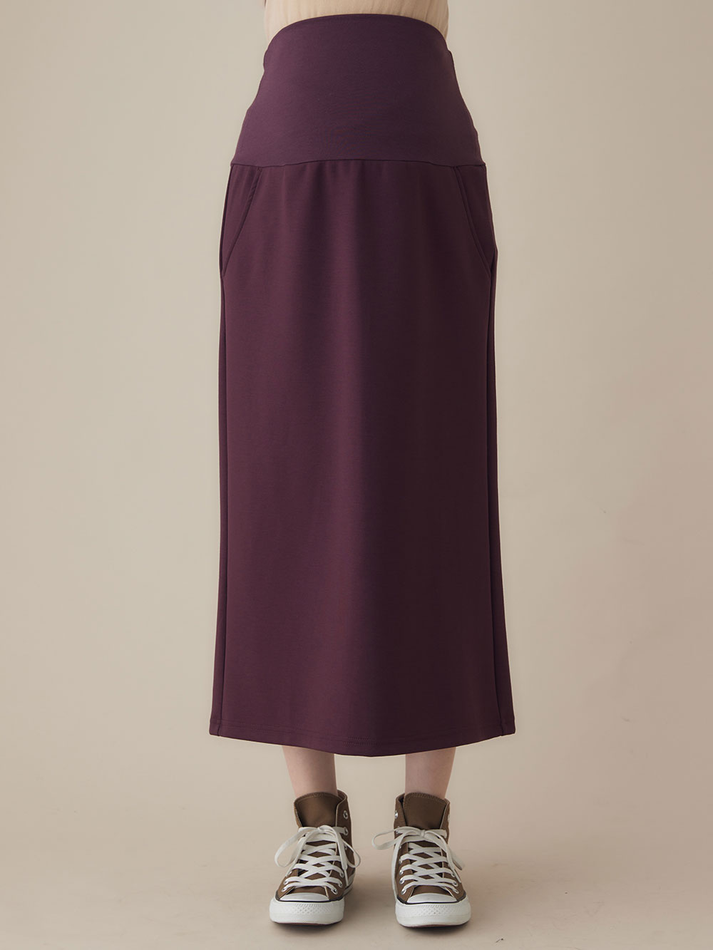 マタニティ スカート|ダンボールナロースカート　マタニティ・産後【出産後も長く使える】Rosemadame（ローズマダム）