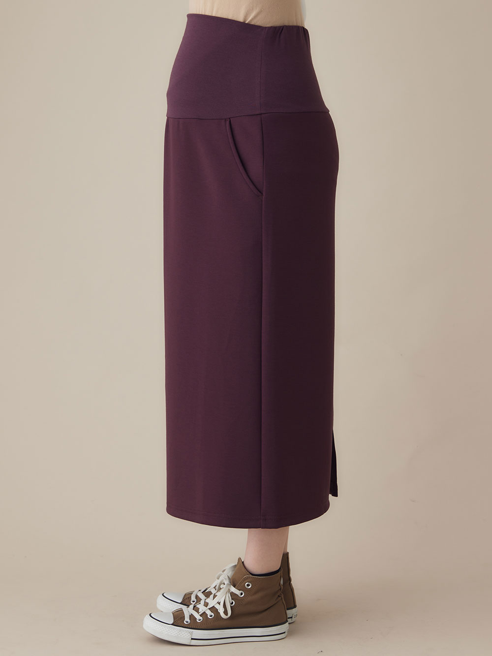 マタニティ スカート|ダンボールナロースカート　マタニティ・産後【出産後も長く使える】Rosemadame（ローズマダム）