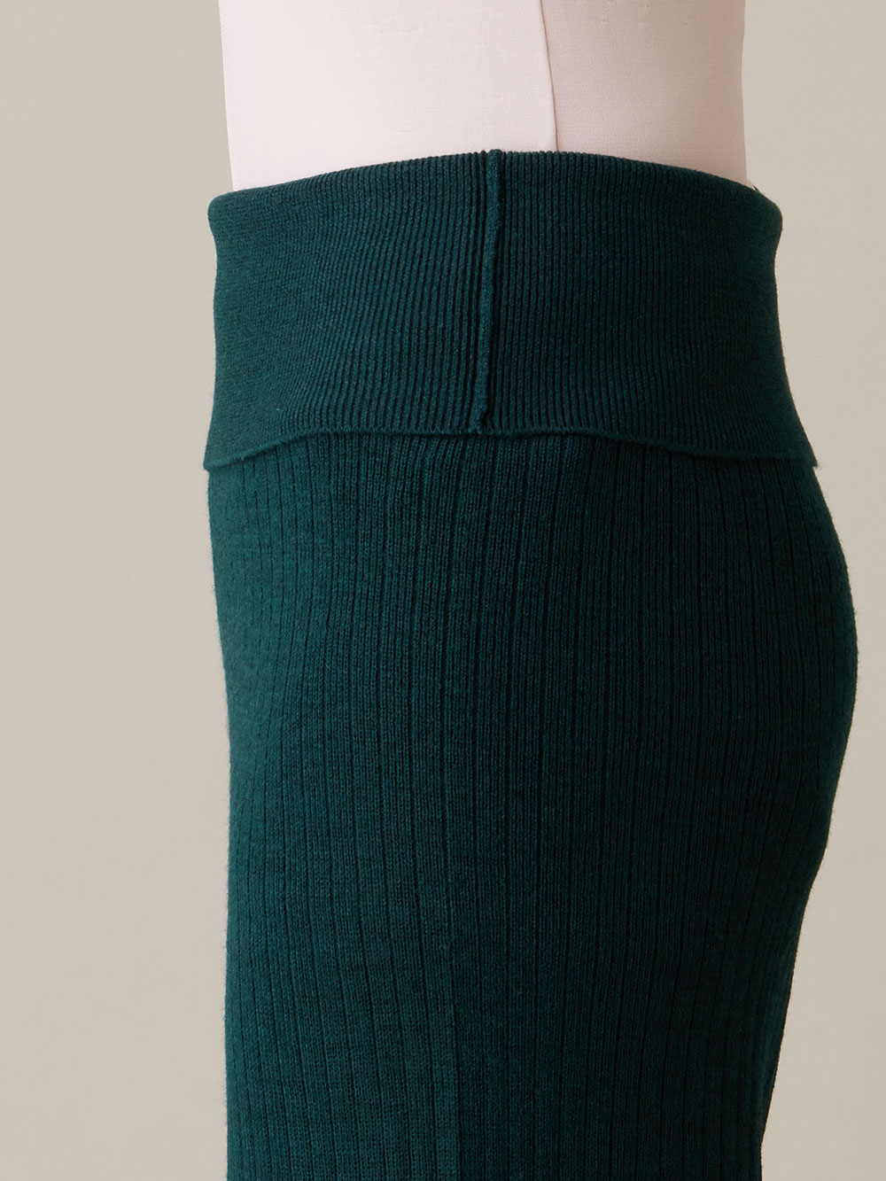 マタニティ パンツ|リブニットワイドパンツ　マタニティ・産後【出産後も長く使える】Rosemadame（ローズマダム）