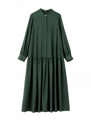 マタニティ ワンピース|ローウエストワンピース　マタニティ・産後授乳服【出産後も長く使える】|グリーン