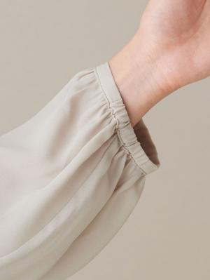 マタニティ ワンピース|シフォンロングワンピース　マタニティ・産後授乳服【出産後も長く使える】