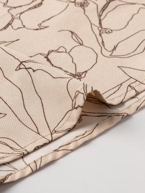 マタニティ ワンピース|バンドカラーウエストシャーリング パターンワンピース　マタニティ・産後授乳服【出産後も長く使える】