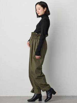 マタニティ トップス|リブタートルニット　マタニティ・授乳服【出産後も長く使える】|ブラック