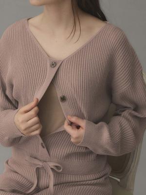 マタニティ ワンピース|フロントボタンリブニットワンピース　マタニティ・産後授乳服【出産後も長く使える】Rosemadame（ローズマダム）