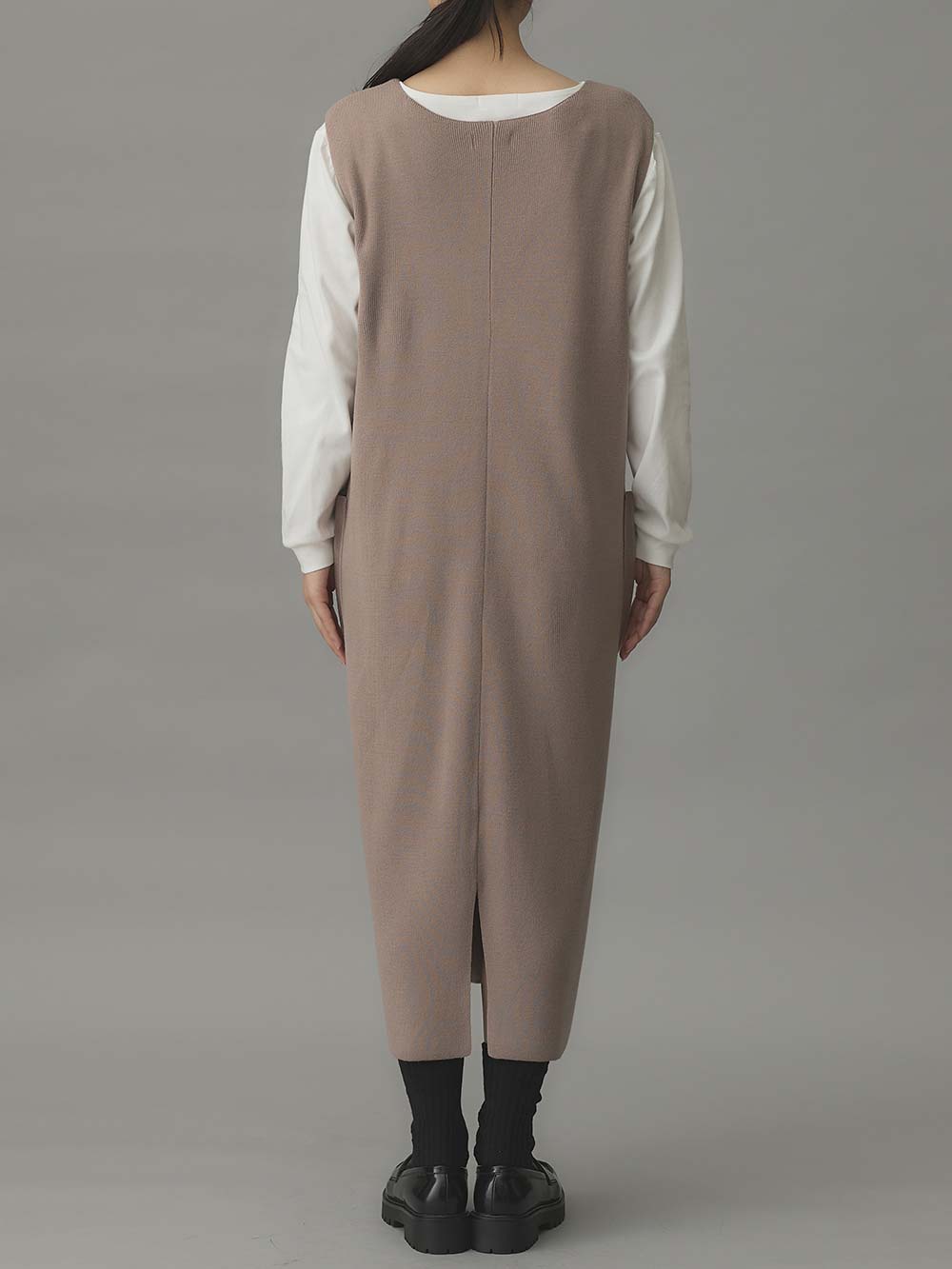 マタニティ ワンピース|スムーストップス×ニットジャンドレアンサンブル　マタニティ・産後授乳服【出産後も長く使える】Rosemadame（ローズマダム）