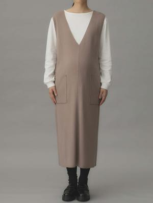 マタニティ ワンピース|スムーストップス×ニットジャンドレアンサンブル　マタニティ・産後授乳服【出産後も長く使える】Rosemadame（ローズマダム）