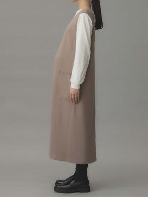 マタニティ ワンピース|スムーストップス×ニットジャンドレアンサンブル　マタニティ・産後授乳服【出産後も長く使える】Rosemadame（ローズマダム）