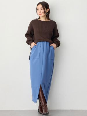 マタニティ トップス|リブニットトップス（授乳らくちんタブ付き）マタニティ・産後授乳服【出産後も長く使える】Rosemadame（ローズマダム）|ブラウン