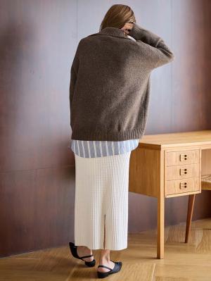 マタニティ スカート|ぽこぽこニットスカート　マタニティ・産後【出産後も長く使える】Rosemadame（ローズマダム）|オフ