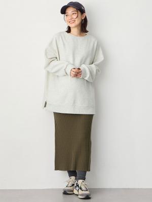 マタニティ スカート|ぽこぽこニットスカート　マタニティ・産後【出産後も長く使える】Rosemadame（ローズマダム）|カーキ