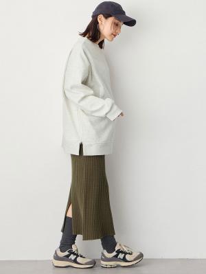 マタニティ スカート|ぽこぽこニットスカート　マタニティ・産後【出産後も長く使える】Rosemadame（ローズマダム）|カーキ