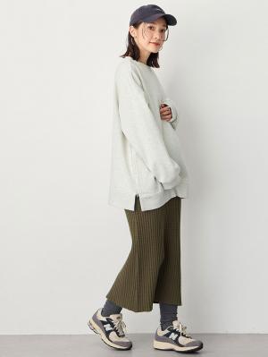 マタニティ スカート|ぽこぽこニットスカート　マタニティ・産後【出産後も長く使える】Rosemadame（ローズマダム）|カーキ