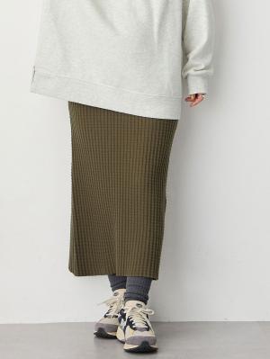 マタニティ スカート|ぽこぽこニットスカート　マタニティ・産後【出産後も長く使える】Rosemadame（ローズマダム）|カーキ