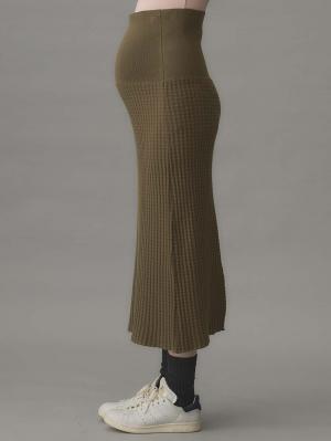 マタニティ スカート|ぽこぽこニットスカート　マタニティ・産後【出産後も長く使える】Rosemadame（ローズマダム）