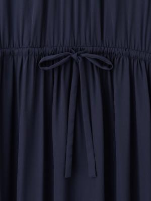 マタニティ ワンピース|プチフリルシフォンギャザーワンピース マタニティ・産後【出産後も長く使える】