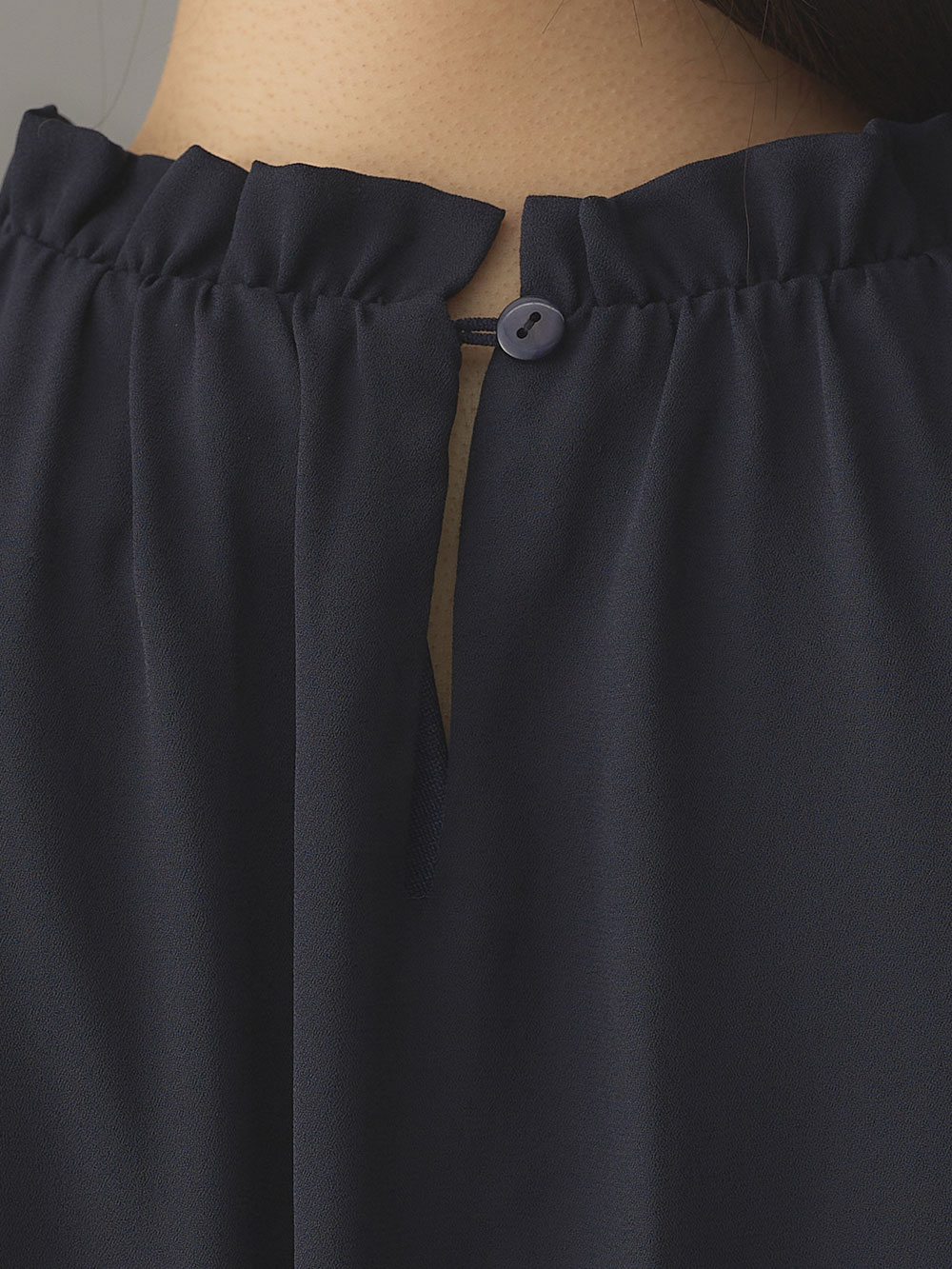 マタニティ ワンピース|プチフリルシフォンギャザーワンピース マタニティ・産後【出産後も長く使える】