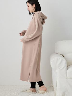 マタニティ パジャマ・ルームウェア|マルチWAYストレッチルームワンピ マタニティ・産後授乳【出産後も長く使える】Rosemadame(ローズマダム)|モカ