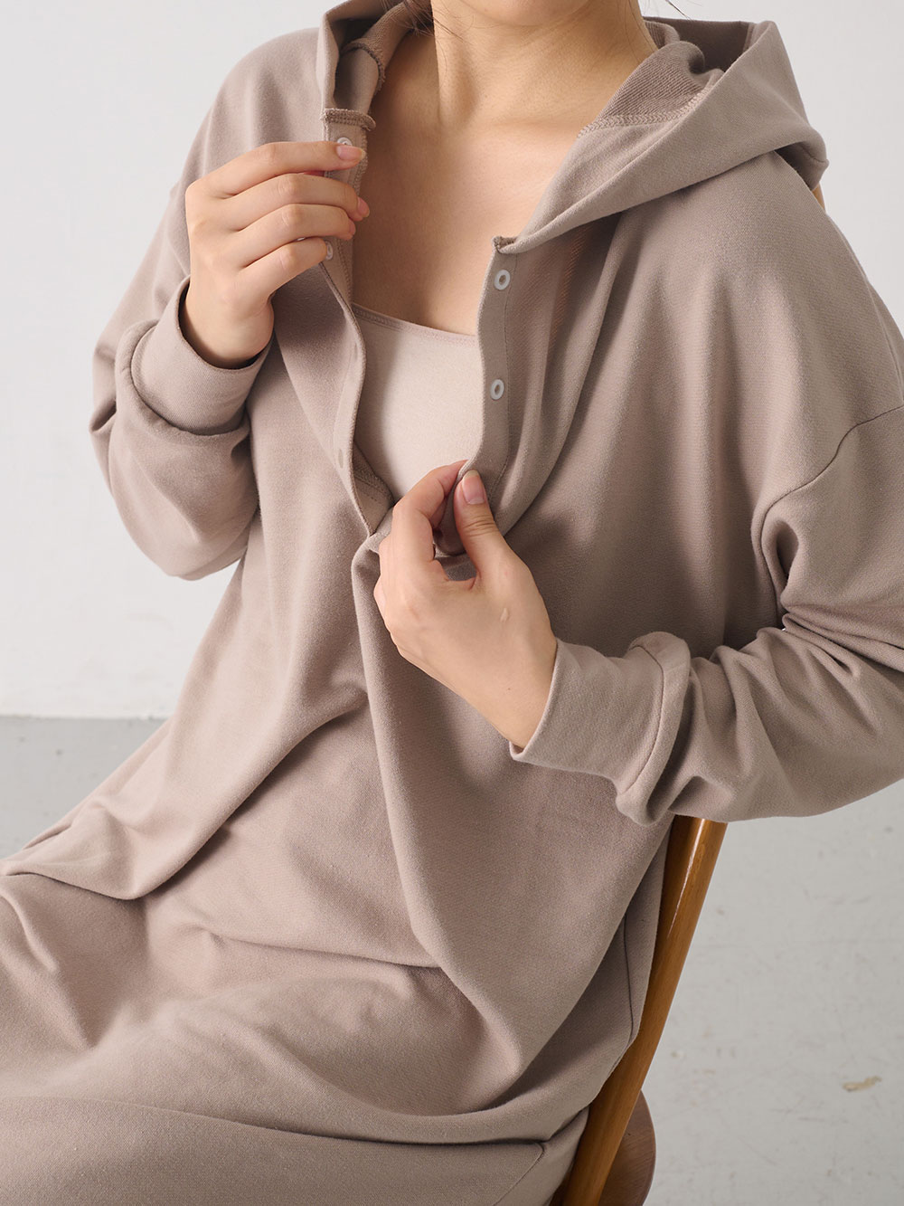 マタニティ パジャマ・ルームウェア|マルチWAYストレッチルームワンピ マタニティ・産後授乳【出産後も長く使える】Rosemadame(ローズマダム)