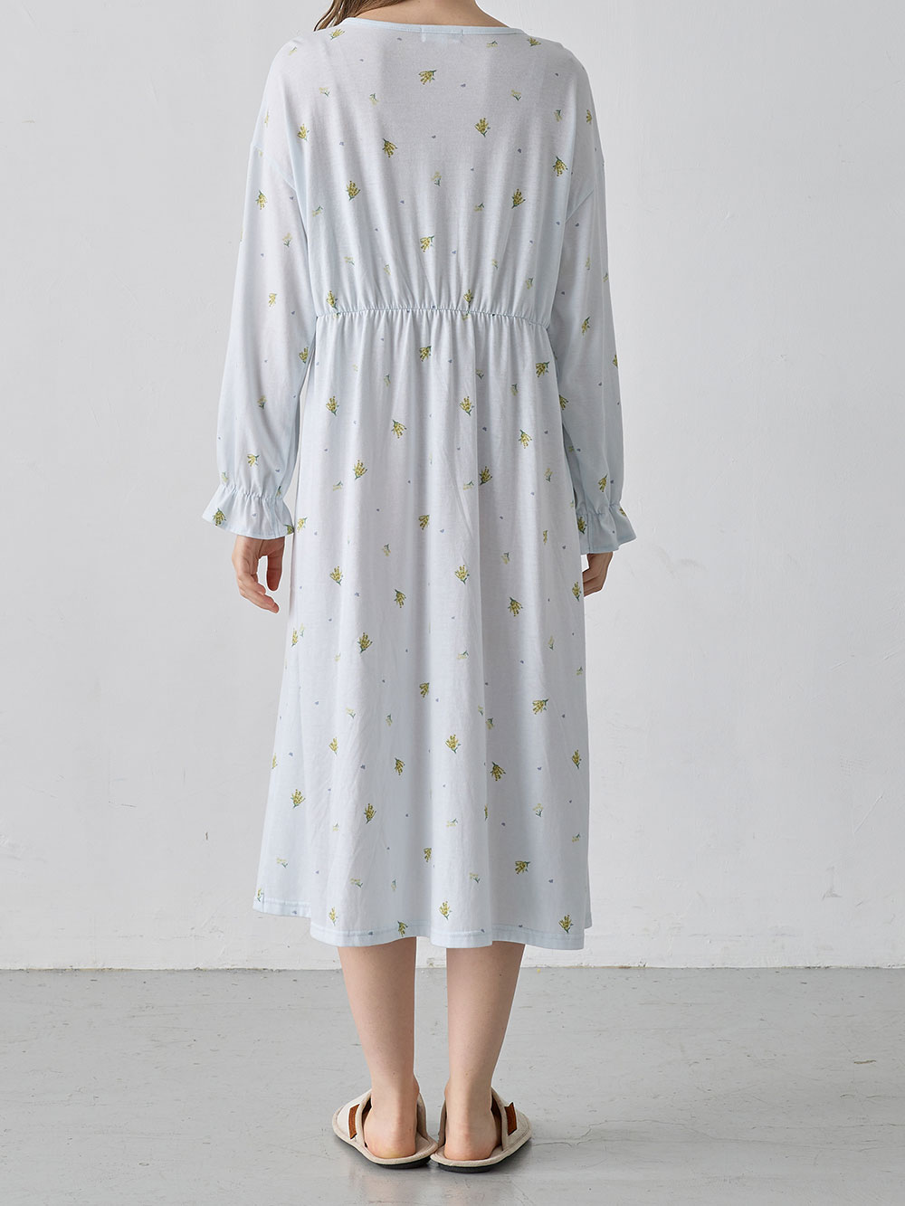 マタニティ パジャマ・ルームウェア|天竺小花柄ネグリジェ　マタニティ・産後授乳パジャマ【出産後も長く使える】Rosemadame（ローズマダム）