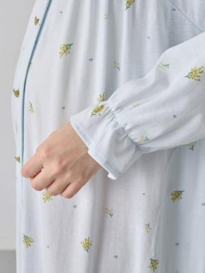 マタニティ パジャマ・ルームウェア|天竺小花柄ネグリジェ　マタニティ・産後授乳パジャマ【出産後も長く使える】Rosemadame（ローズマダム）