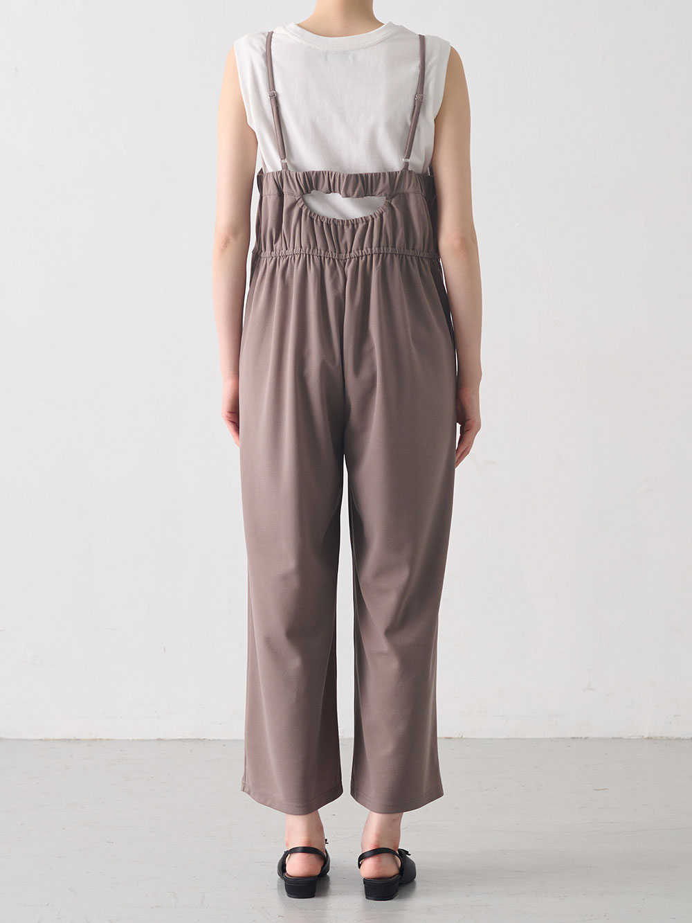 マタニティ パンツ|ジョーゼット風カットソーサロペット　マタニティ・産後【出産後も長く使える】Rosemadame（ローズマダム）