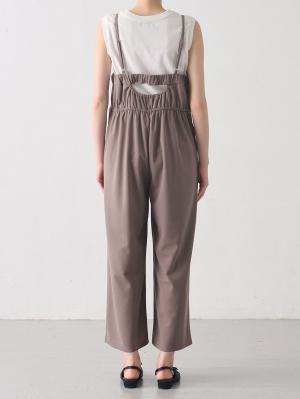 マタニティ パンツ|ジョーゼット風カットソーサロペット　マタニティ・産後【出産後も長く使える】Rosemadame（ローズマダム）