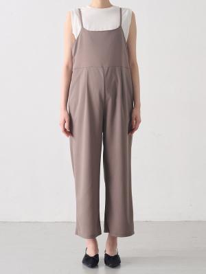 マタニティ パンツ|ジョーゼット風カットソーサロペット　マタニティ・産後【出産後も長く使える】Rosemadame（ローズマダム）