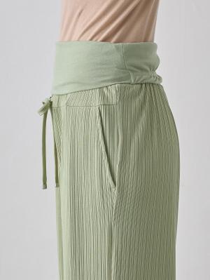 マタニティ パンツ|テレコワイドパンツ　マタニティ・産後【出産後も長く使える】Rosemadame（ローズマダム）