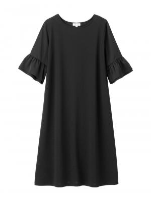 ジョーゼット風カットソーワンピース　マタニティ・産後授乳【出産後も長く使える】Rosemadame（ローズマダム） 10506