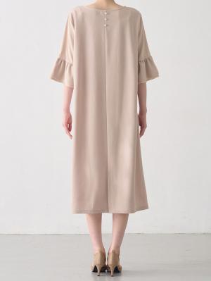 マタニティ ワンピース|ジョーゼット風カットソーワンピース　マタニティ・産後授乳【出産後も長く使える】Rosemadame（ローズマダム）