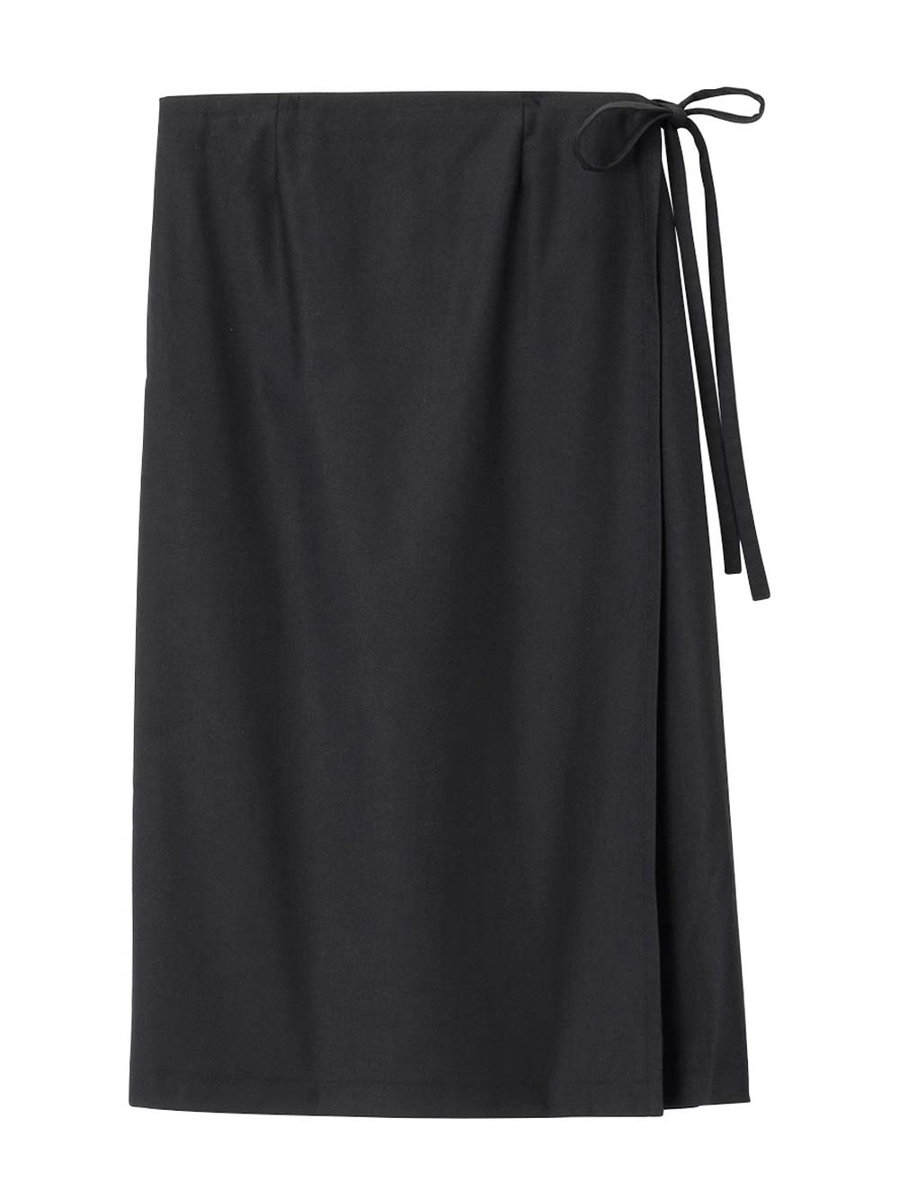 マタニティ スカート|ラップスカート マタニティ・産後 【出産後も長く使える】|ブラック
