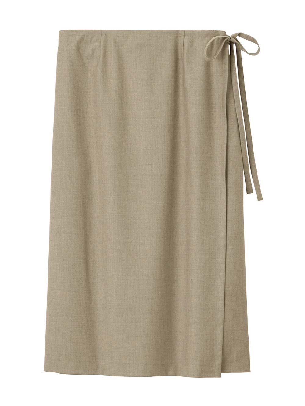 マタニティ スカート|ラップスカート マタニティ・産後 【出産後も長く使える】|グレージュ