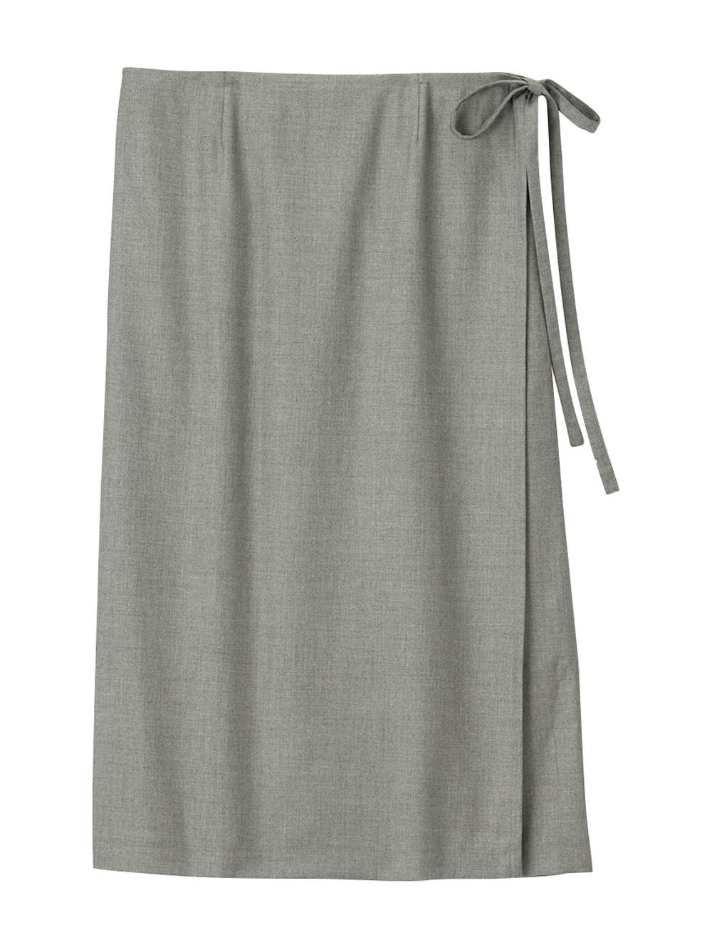 マタニティ スカート|ラップスカート マタニティ・産後 【出産後も長く使える】|グレー