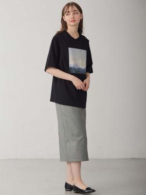 マタニティ スカート|ラップスカート マタニティ・産後 【出産後も長く使える】|グレー