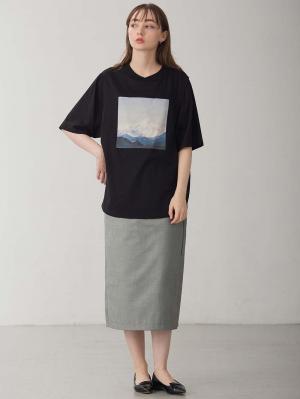 マタニティ スカート|ラップスカート マタニティ・産後 【出産後も長く使える】|グレー